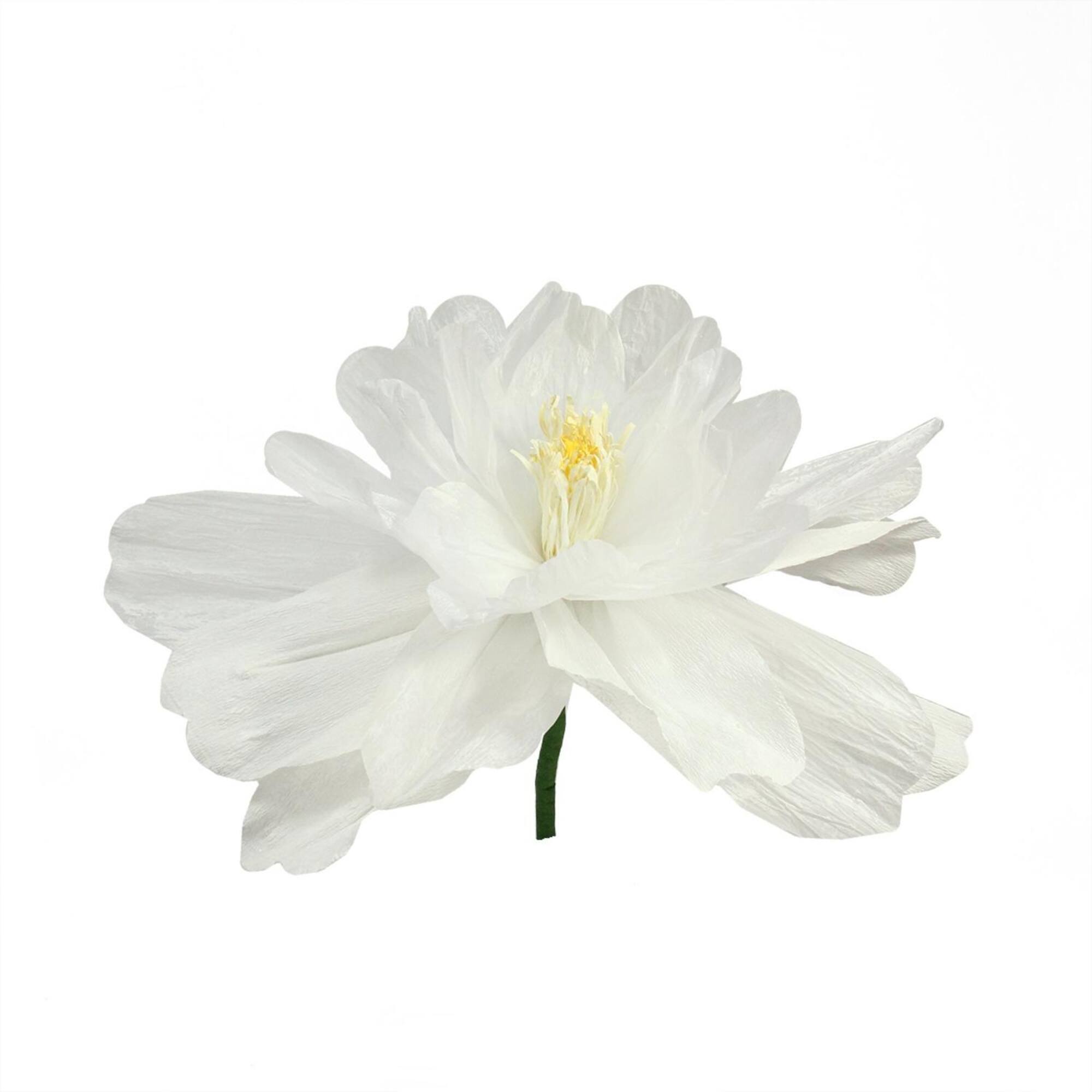 White, Green and Yellow Spring Floral Craft Stem